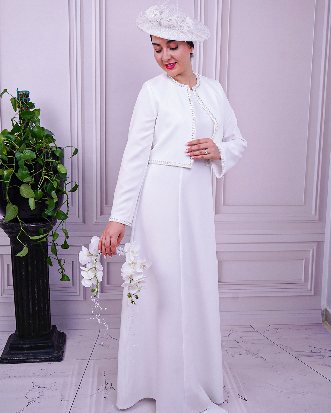 کت کراپ سارافن ماکسی مدل یلدا