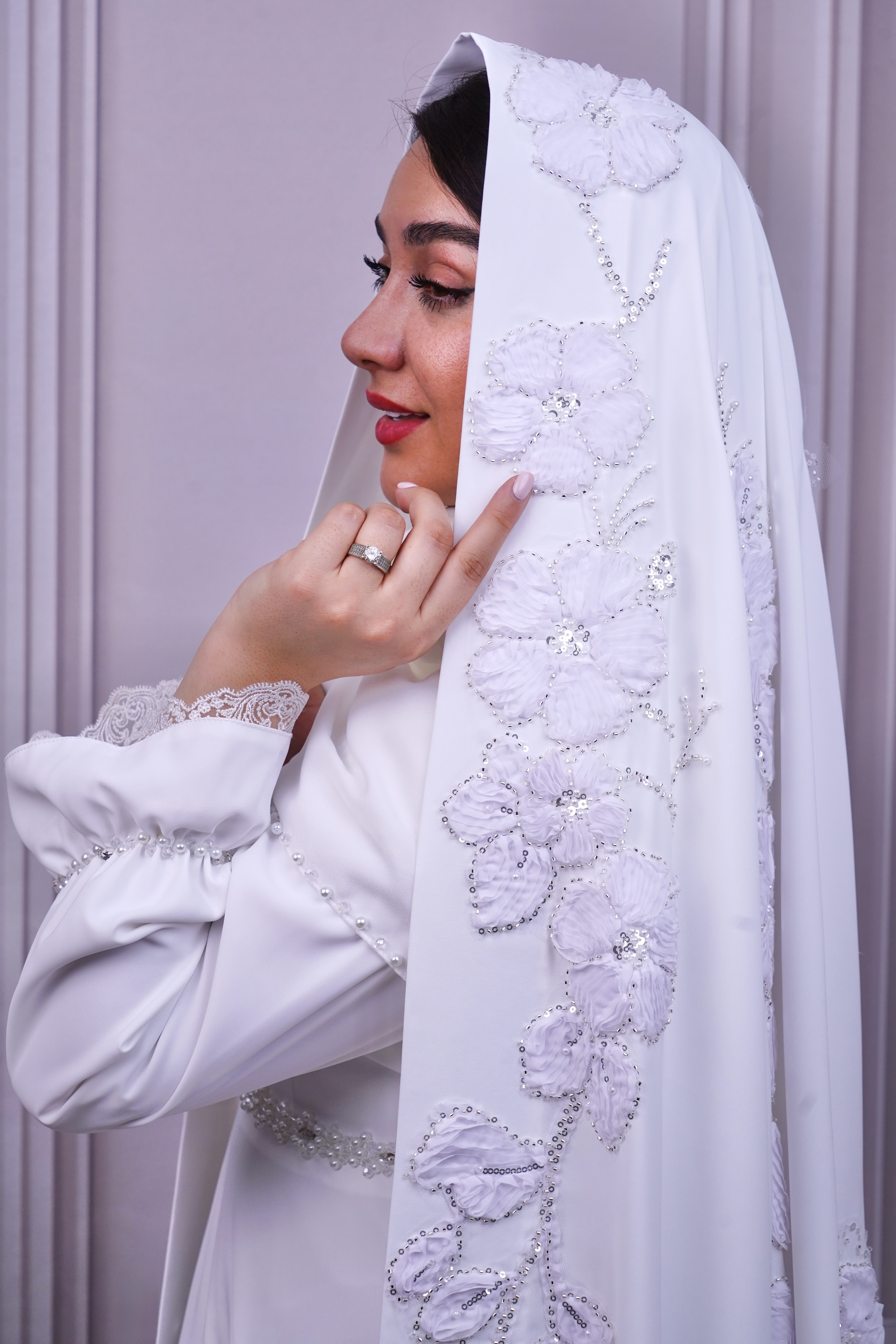 چادر عروس لاکچری مدل مارال
